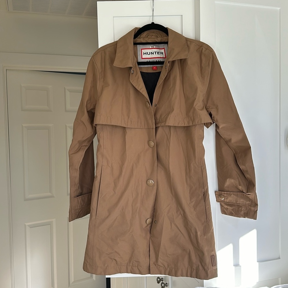 Hunter Boots Tan Trench Raincoat (M)